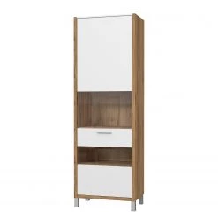 Norrwood Vitrine Boyd - Blanc / Imitation chêne -Meubles de salle à manger Soldes Magasin 1000270239 210609 06160000211 DETAILS P000000001000270239