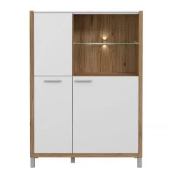 Norrwood Buffet haut Boyd I - Blanc / Imitation chêne -Meubles de salle à manger Soldes Magasin 1000270243 210609 06160200244 DETAILS P000000001000270243