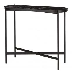 Studio Copenhagen Console Abee - Imitation marbre noir / Noir