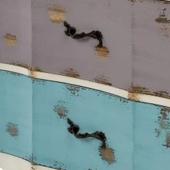 Ridgevalley Commode Rusper - Sapin massif - Blanc / Bleu / Violet -Meubles de salle à manger Soldes Magasin 1000270690 210602 06133400147 DETAILS P000000001000270690