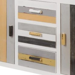 Ridgevalley Buffet Souper - Eucalyptus massif - Blanc / Multicolore 14 Ridgevalley Buffet Souper - Eucalyptus massif - Blanc / Multicolore -Meubles de salle à manger Soldes Magasin 1000270703 210602 06134100228 DETAILS P000000001000270703