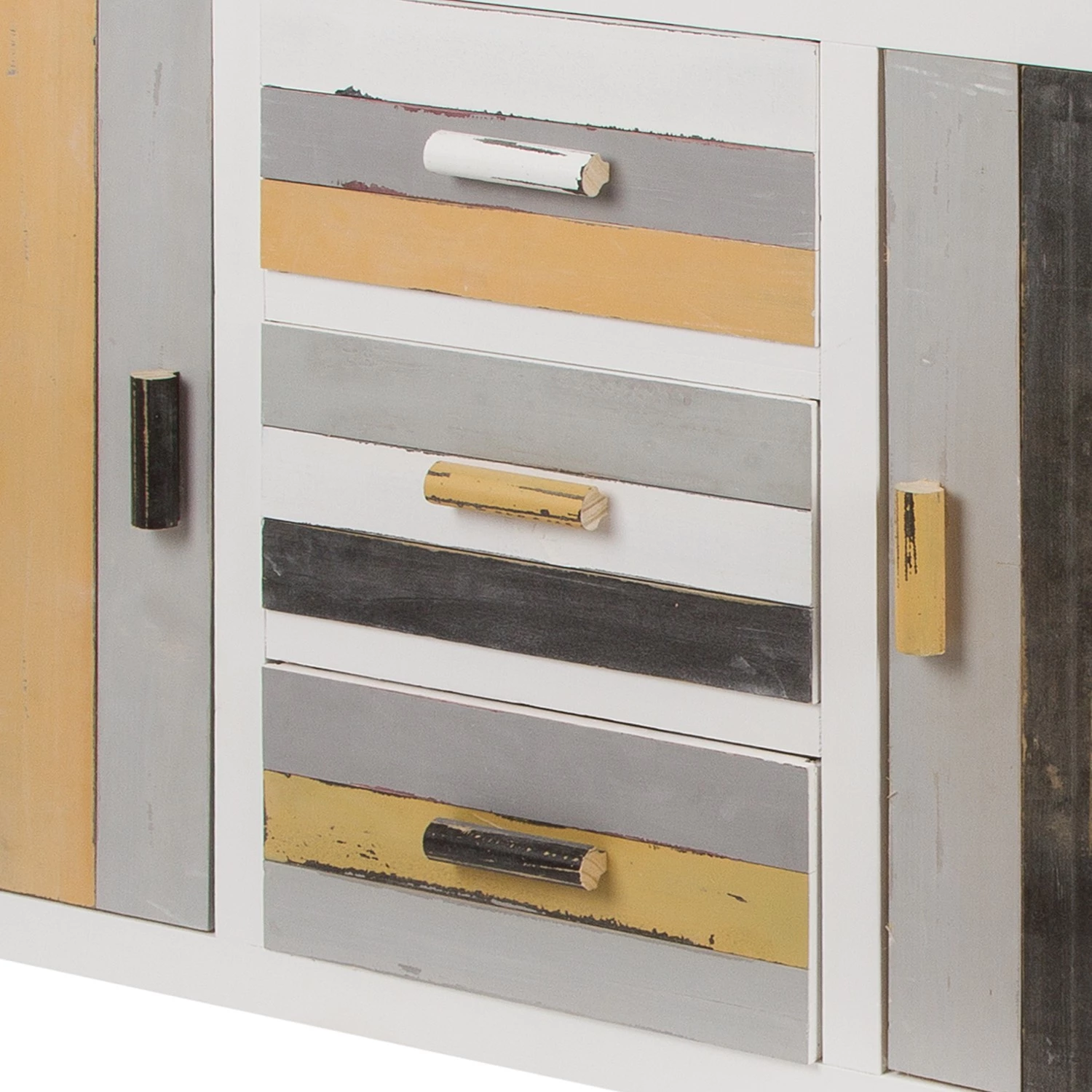 Ridgevalley Buffet Souper - Eucalyptus massif - Blanc / Multicolore 6 Ridgevalley Buffet Souper - Eucalyptus massif - Blanc / Multicolore – Image 6