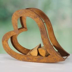 Boltze Range bûches Heart - Métal - Marron -Meubles de salle à manger Soldes Magasin 1000270748 210709 14011600008 MOOD DETAILS P000000001000270748 mood