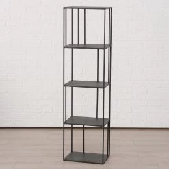 Boltze Étagère Henk I - Métal - Noir -Meubles de salle à manger Soldes Magasin 1000270753 210709 14011700017 DETAILS P000000001000270753