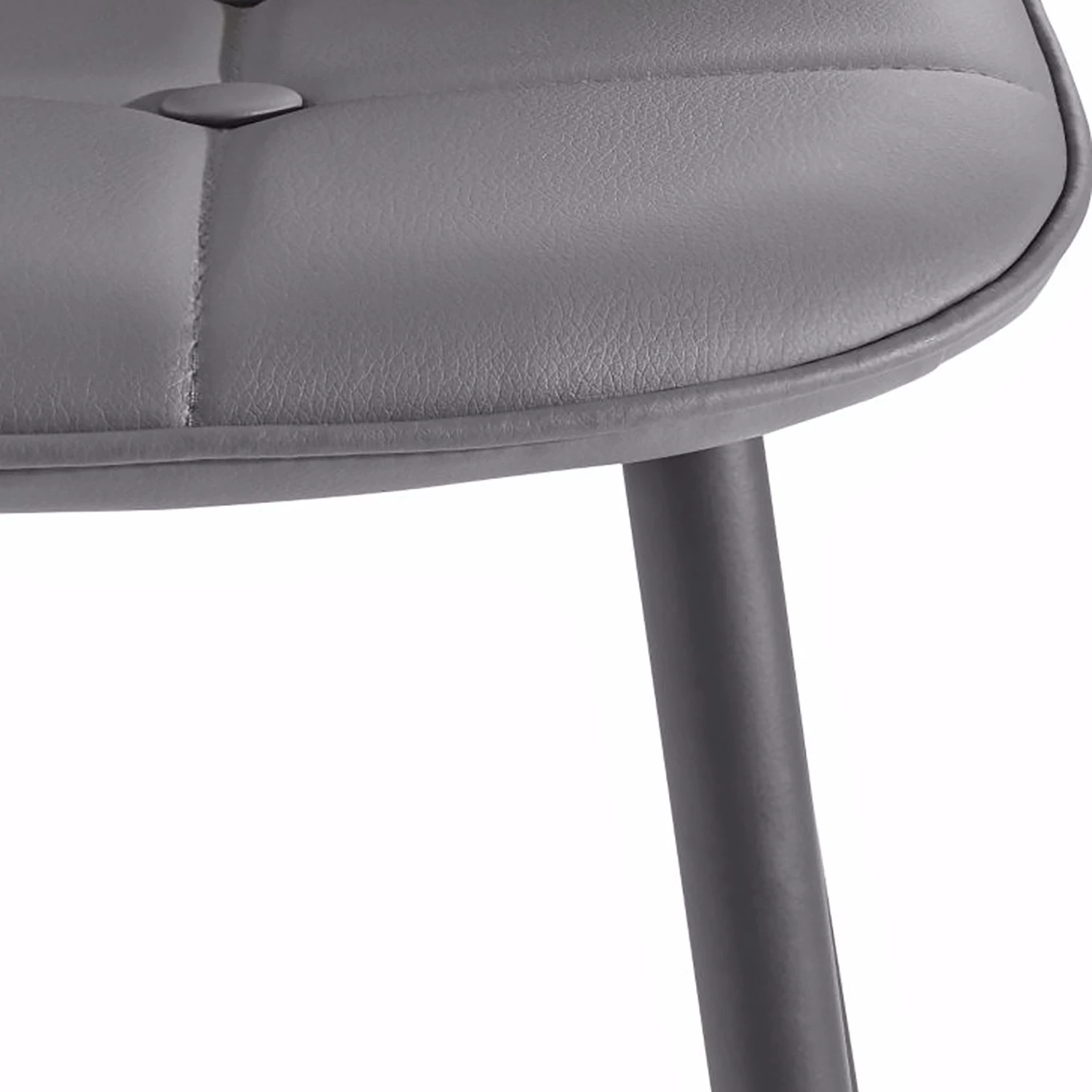 Red Living Chaises capitonnées Aline (lot de 2) - Gris 5 Red Living Chaises capitonnées Aline (lot de 2) - Gris – Image 5