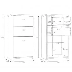 Loftscape Buffet Rison I - Gris foncé / Imitation bois ancien -Meubles de salle à manger Soldes Magasin 1000272359 210819 07024100020 SKETCH DETAILS P000000001000272359 sketch