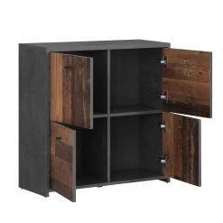 Loftscape Buffet Rison II - Gris foncé / Imitation bois ancien -Meubles de salle à manger Soldes Magasin 1000272364 210819 07024300046 DETAILS P000000001000272364