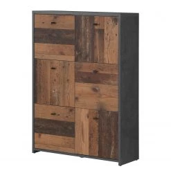 Loftscape Buffet Rison V - Gris foncé / Imitation bois ancien