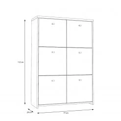 Loftscape Buffet Rison V - Gris foncé / Imitation bois ancien -Meubles de salle à manger Soldes Magasin 1000272365 210819 07024300053 SKETCH DETAILS P000000001000272365 sketch