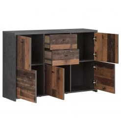 Loftscape Buffet Rison IV - Gris foncé / Imitation bois ancien -Meubles de salle à manger Soldes Magasin 1000272373 210819 07024600100 DETAILS P000000001000272373