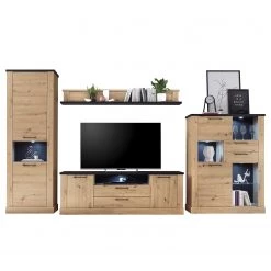 Ridgevalley Armoire Nanda I - Imitation chêne artisan / Imitation chêne noir 11 Ridgevalley Armoire Nanda I - Imitation chêne artisan / Imitation chêne noir -Meubles de salle à manger Soldes Magasin 1000273440 210610 07544700021 DETAILS P000000001000273440