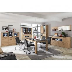 Ridgevalley Haut de buffet Nanda - Imitation chêne artisan / Imitation chêne noir 8 Ridgevalley Haut de buffet Nanda - Imitation chêne artisan / Imitation chêne noir -Meubles de salle à manger Soldes Magasin 1000273452 210610 07544900045 MOOD DETAILS P000000001000273452 mood