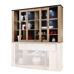 Ridgevalley Haut de buffet Nanda - Imitation chêne artisan / Imitation chêne noir 9 Ridgevalley Haut de buffet Nanda - Imitation chêne artisan / Imitation chêne noir -Meubles de salle à manger Soldes Magasin 1000273452 210610 07544900046 DETAILS P000000001000273452