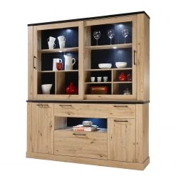 Ridgevalley Haut de buffet Nanda - Imitation chêne artisan / Imitation chêne noir 10 Ridgevalley Haut de buffet Nanda - Imitation chêne artisan / Imitation chêne noir -Meubles de salle à manger Soldes Magasin 1000273452 210610 07544900047 DETAILS P000000001000273452