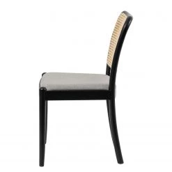 Studio Copenhagen Chaises Cutis (lot de 2) - Rotin et tissu / Hêtre massif - Gris lumineux 18 Studio Copenhagen Chaises Cutis (lot de 2) - Rotin et tissu / Hêtre massif - Gris lumineux -Meubles de salle à manger Soldes Magasin 1000273457 220420 035 DETAILS P000000001000273457