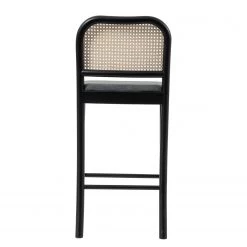 Studio Copenhagen Chaise de bar Cutis - Rotin et tissu / Hêtre massif - Gris 11 Studio Copenhagen Chaise de bar Cutis - Rotin et tissu / Hêtre massif - Gris -Meubles de salle à manger Soldes Magasin 1000273458 220420 040 DETAILS P000000001000273458