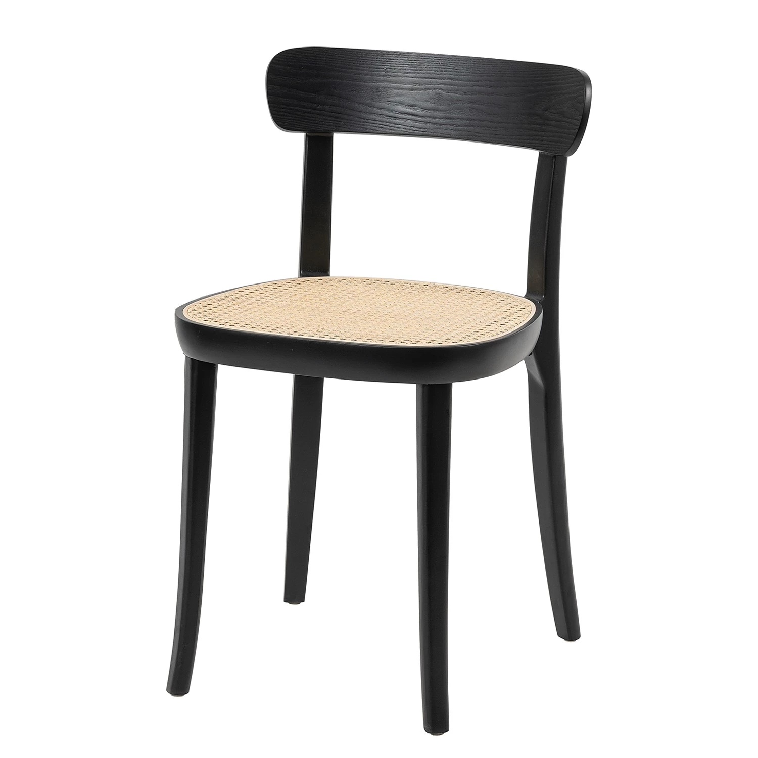 Studio Copenhagen Chaises Darcey (lot de 2) - Contreplaqué et rotin / Hêtre massif - Rotin / Noir 2 Studio Copenhagen Chaises Darcey (lot de 2) - Contreplaqué et rotin / Hêtre massif - Rotin / Noir – Image 2