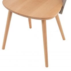 Mørteens Chaises Doon (lot de 2) - Matière plastique / Hêtre massif - Taupe / Hêtre -Meubles de salle à manger Soldes Magasin 1000273467 220420 060 DETAILS P000000001000273467