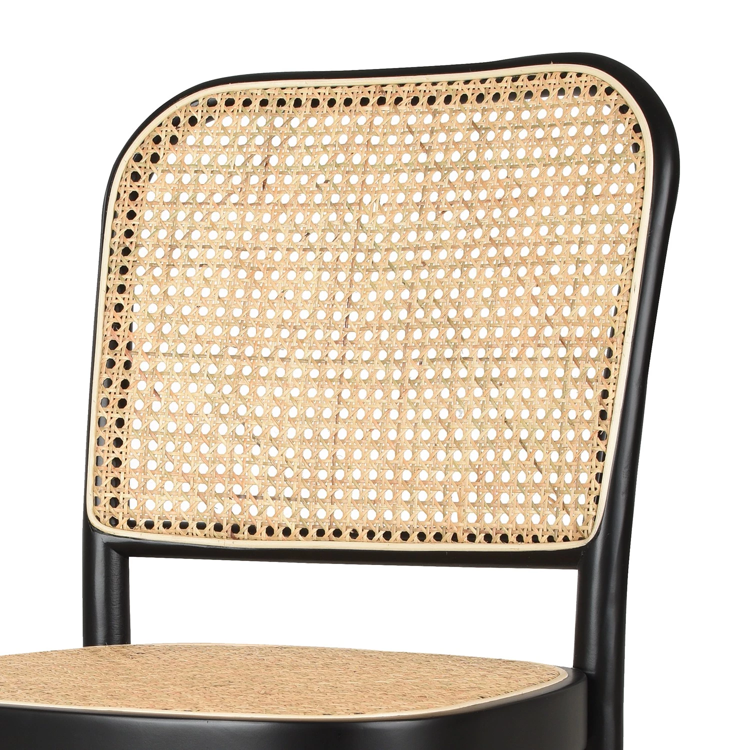 Studio Copenhagen Chaises Daru (lot de 2) - Rotin / Hêtre massif - Rotin / Noir 5 Studio Copenhagen Chaises Daru (lot de 2) - Rotin / Hêtre massif - Rotin / Noir – Image 5