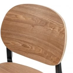 Studio Copenhagen Chaises Day (lot de 2) - Contreplaqué / Matière plastique - Imitation chêne / Noir -Meubles de salle à manger Soldes Magasin 1000273483 220420 045 DETAILS P000000001000273483