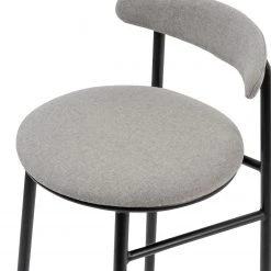 Studio Copenhagen Chaises de bar Embi (lot de 2) - Tissu / Métal - Gris / Noir 13 Studio Copenhagen Chaises de bar Embi (lot de 2) - Tissu / Métal - Gris / Noir -Meubles de salle à manger Soldes Magasin 1000273484 220420 050 DETAILS P000000001000273484