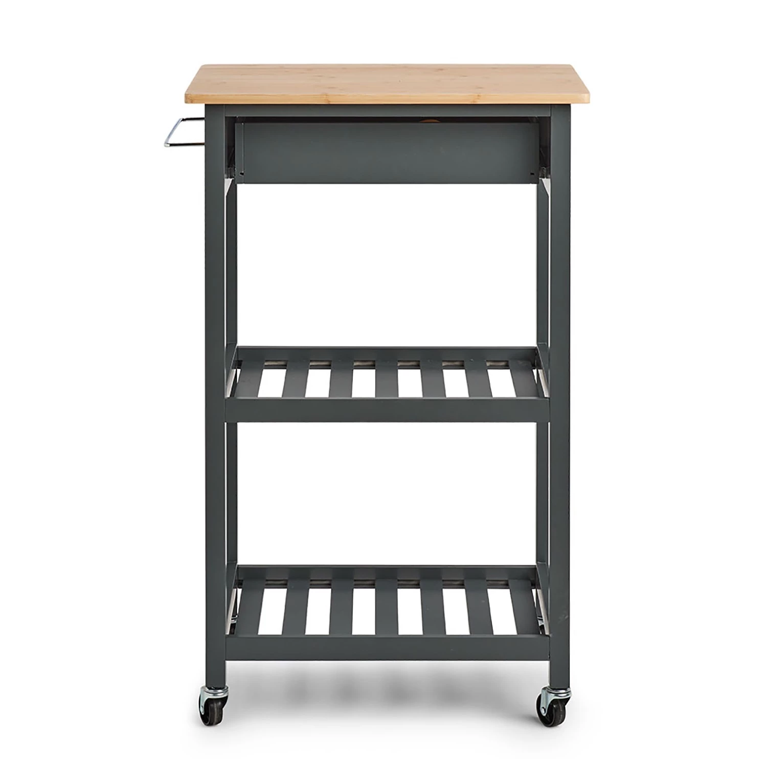 Zeller Desserte Addison - Bambou / MDF - Gris - 58 x 40 x 93 cm 3 Zeller Desserte Addison - Bambou / MDF - Gris - 58 x 40 x 93 cm – Image 3