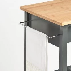 Zeller Desserte Addison - Bambou / MDF - Gris - 58 x 40 x 93 cm 10 Zeller Desserte Addison - Bambou / MDF - Gris - 58 x 40 x 93 cm -Meubles de salle à manger Soldes Magasin 1000273690 210615 06563700008 DETAILS P000000001000273690