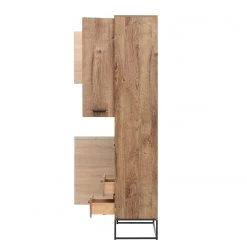 Red Living Vitrine Meevoo - Imitation chêne rustique / Graphite -Meubles de salle à manger Soldes Magasin 1000273890 210614 14470200045 DETAILS P000000001000273890