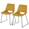 Fredriks Chaises Zara (lot de 2) - Jaune moutarde