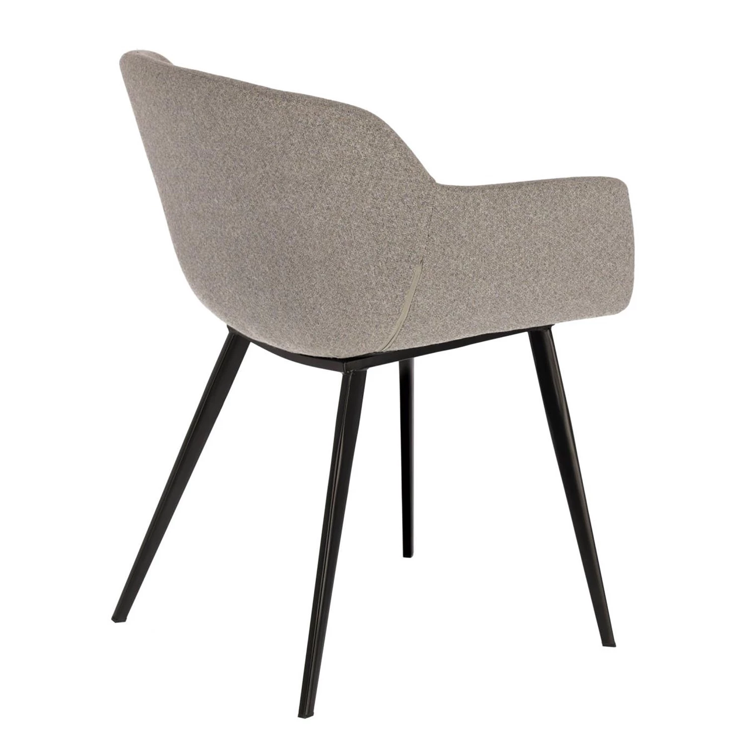 Jack & Alice Chaises à accoudoirs Nala (lot de 2) - Gris 3 Jack & Alice Chaises à accoudoirs Nala (lot de 2) - Gris – Image 3