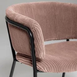 Jack & Alice Chaises accoudoirs Vilhena IV (lot de 2) - Velours côtelé - Rose vieilli -Meubles de salle à manger Soldes Magasin 1000274237 210618 10464500290 DETAILS P000000001000274237