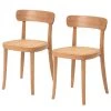 Mørteens Chaises Rom (lot de 2) - Hêtre naturel verni