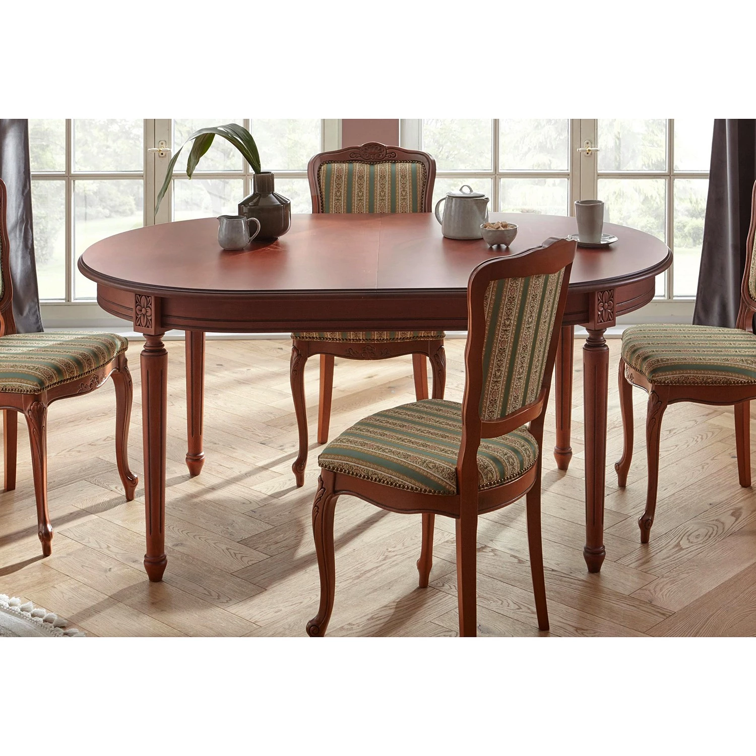 Velvet Studio Chaises capitonnées Alessio (lot de 2) - Rouge 2 Velvet Studio Chaises capitonnées Alessio (lot de 2) - Rouge – Image 2