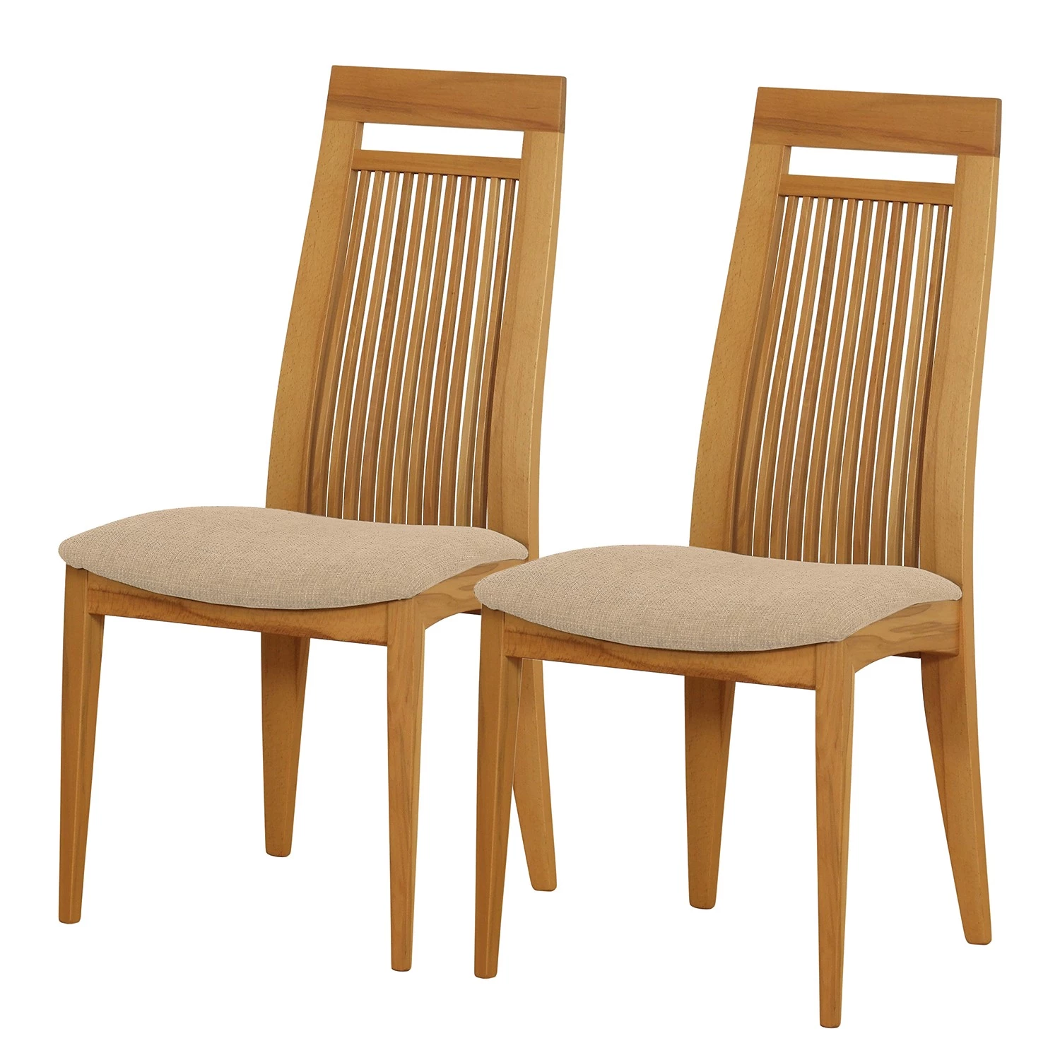 Norrwood Chaises Alnor (lot de 2) - Beige 1 Norrwood Chaises Alnor (lot de 2) - Beige