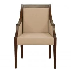 Velvet Studio Chaise à accoudoirs Tofino - Tissu / Hêtre massif - Camel / Hêtre -Meubles de salle à manger Soldes Magasin 1000274311 210709 14175100098 DETAILS P000000001000274311