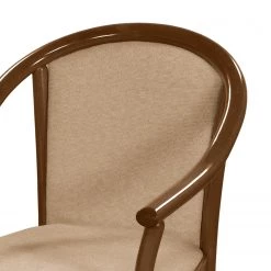 Velvet Studio Chaise à accoudoirs Rosita - Tissu / Hêtre massif - Camel / Noyer -Meubles de salle à manger Soldes Magasin 1000274324 210709 14175900203 DETAILS P000000001000274324