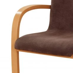 Norrwood Chaise à accoudoirs Rowena - Tissu / Hêtre massif - Tabac / Hêtre -Meubles de salle à manger Soldes Magasin 1000274335 210709 14180800261 DETAILS P000000001000274335