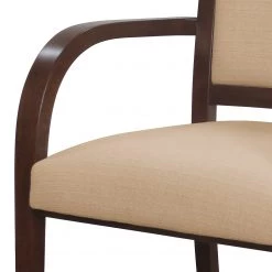 Norrwood Chaise à accoudoirs Prado - Tissu / Hêtre massif - Camel / Noyer -Meubles de salle à manger Soldes Magasin 1000274342 210709 14181200314 DETAILS P000000001000274342