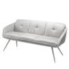 Loftscape Banquette Canillo - Microfibre / Acier inoxydable - Gris clair / Acier inoxydable