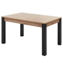 Red Living Table Buffy - Extensible - Imitation chêne artisan / Noir