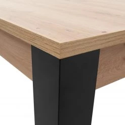 Red Living Table Buffy - Extensible - Imitation chêne artisan / Noir -Meubles de salle à manger Soldes Magasin 1000274824 210616 13165800098 DETAILS P000000001000274824