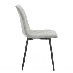 Ars manufacti Chaises capitonnées Trevo I (lot de 2) - Gris lumineux -Meubles de salle à manger Soldes Magasin 1000274876 220107 10335300068 DETAILS P000000001000274876