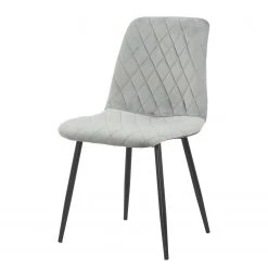 Ars manufacti Chaises capitonnées Trevo I (lot de 2) - Gris lumineux -Meubles de salle à manger Soldes Magasin 1000274876 220126 084357000030 DETAILS P000000001000274876