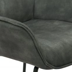 Loftscape Chaise à accoudoirs Betty - Velours / Métal - Gris vintage / Noir 19 Loftscape Chaise à accoudoirs Betty - Velours / Métal - Gris vintage / Noir -Meubles de salle à manger Soldes Magasin 1000274879 220107 10335600180 DETAILS P000000001000274879