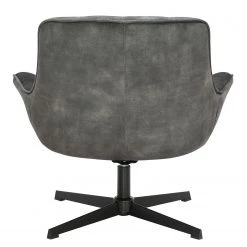 Ars manufacti Fauteuil relax Beloha - Velours / Métal - Gris vintage / Noir -Meubles de salle à manger Soldes Magasin 1000274884 220107 103355000140 DETAILS P000000001000274884