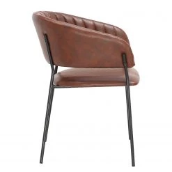 Ars manufacti Chaise à accoudoirs Acoma - Marron -Meubles de salle à manger Soldes Magasin 1000274886 220107 103354000102 DETAILS P000000001000274886