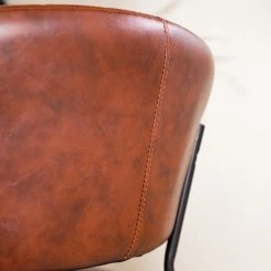 Ars manufacti Chaise à accoudoirs Acoma - Marron -Meubles de salle à manger Soldes Magasin 1000274886 220519 032 DETAILS P000000001000274886