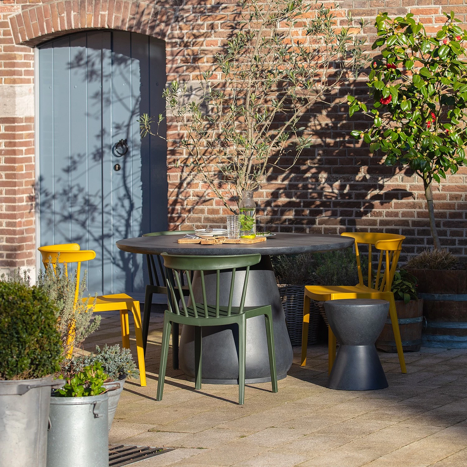 Loftscape Chaises Bexley (lot de 2) - Vert foncé 2 Loftscape Chaises Bexley (lot de 2) - Vert foncé – Image 2