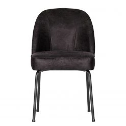 Red Living Chaises capitonnées Cera III (lot de 2) - Cuir véritable / Acier - Noir -Meubles de salle à manger Soldes Magasin 1000275336 210629 14365700065 DETAILS P000000001000275336