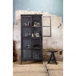 Red Living Vitrine Egelev - Pin massif - Noir vieilli 11 Red Living Vitrine Egelev - Pin massif - Noir vieilli -Meubles de salle à manger Soldes Magasin 1000275620 210630 12464400067 MOOD DETAILS P000000001000275620 mood